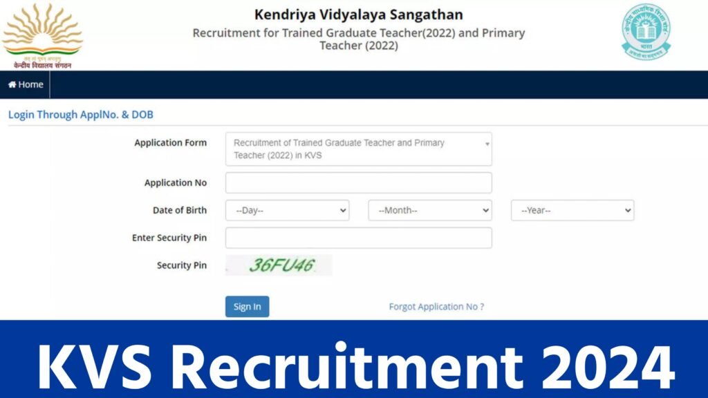 KVS Recruitment 2024