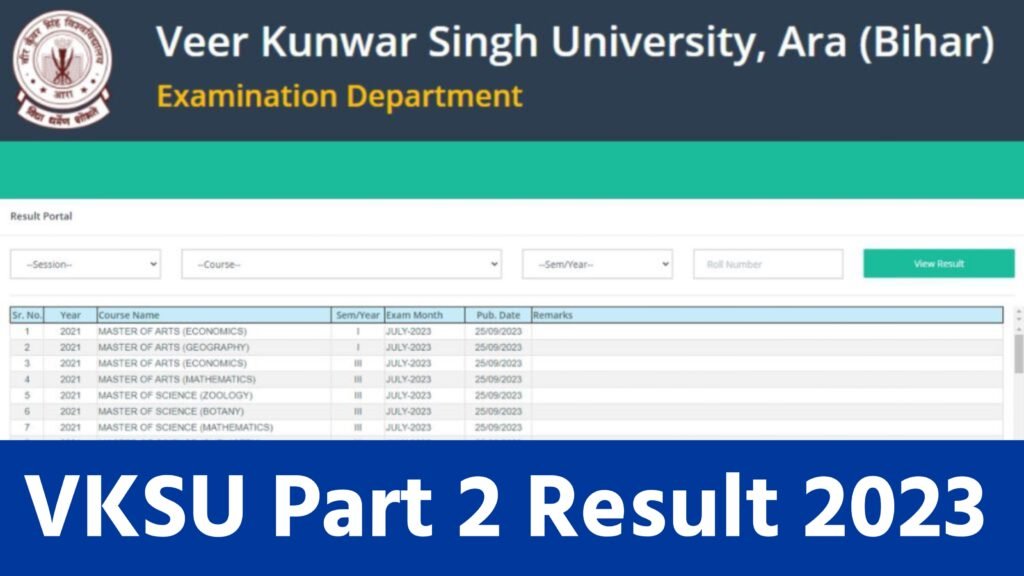 VKSU Part 2 Result 2023