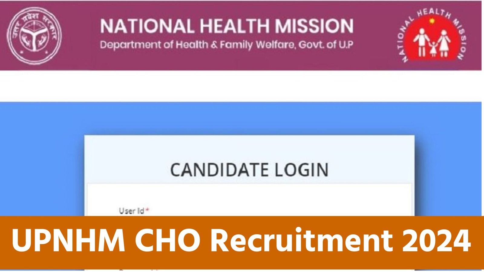 UPNHM CHO Recruitment 2024