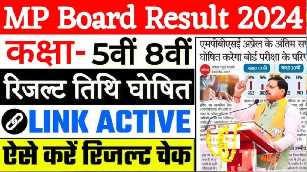 MP Board Class 8th Result 2024